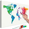 Quadro fai da te Colours of the World