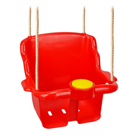 Seggiolino di ricambio altalena in plastica con clacson e protezione a T per bambini da 1 - 3 anni