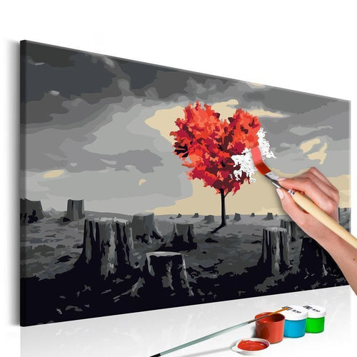 Quadro fai da te Albero a forma di cuore