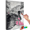 Quadro fai da te Venezia (ragazza nel vestito rosa)