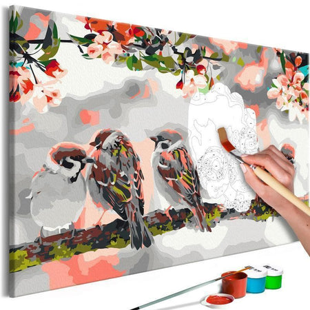 Quadro fai da te Birds on the Branch