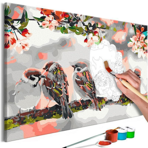 Quadro fai da te Birds on the Branch