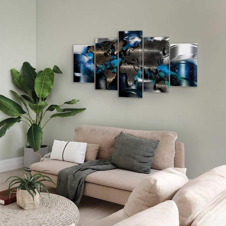 Quadro Con accento azzurro