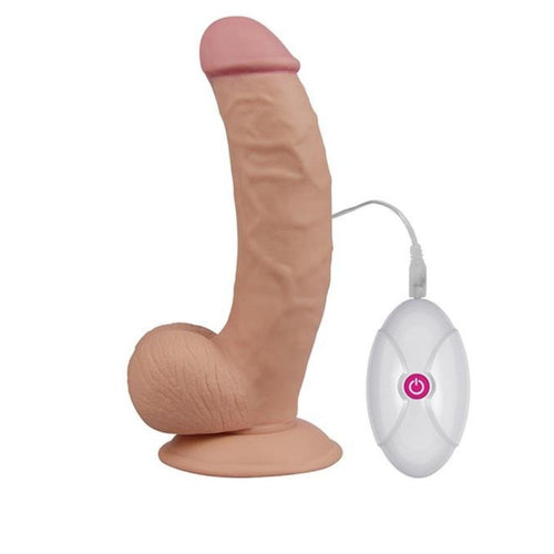 Dildo Realistico con vibrazione Dildo Ultra Soft Dude 7.5 18 cm