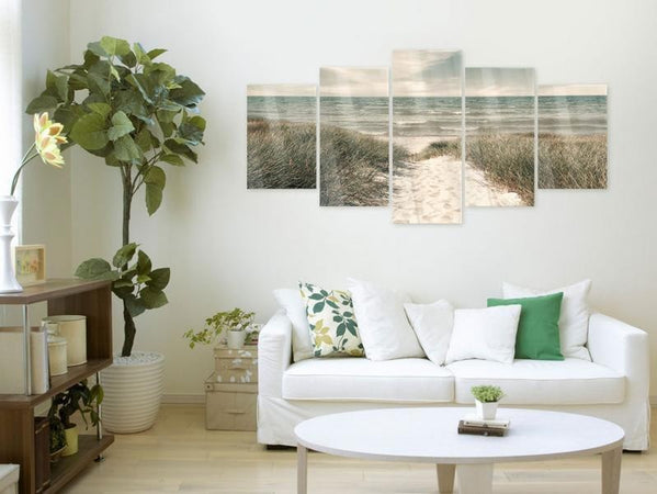 Quadri su vetro acrilico Quiet Beach [Glass]