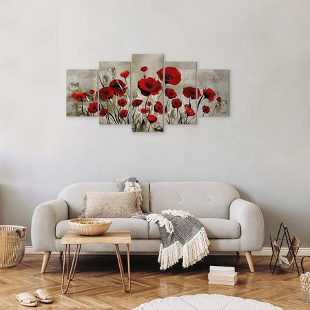 Quadro Campo di scarlatto