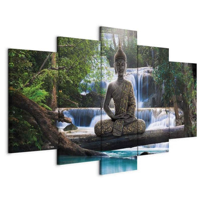 Quadro Buddha e cascata