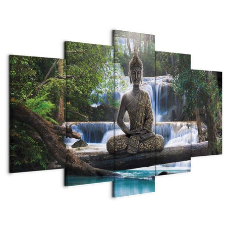 Quadro Buddha e cascata