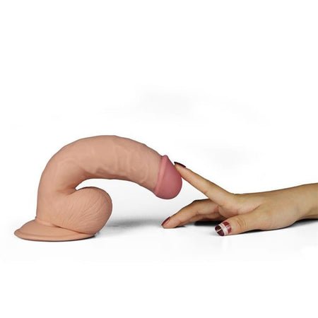 Dildo Realistico con vibrazione Dildo Ultra Soft Dude 7.5" 18 cm