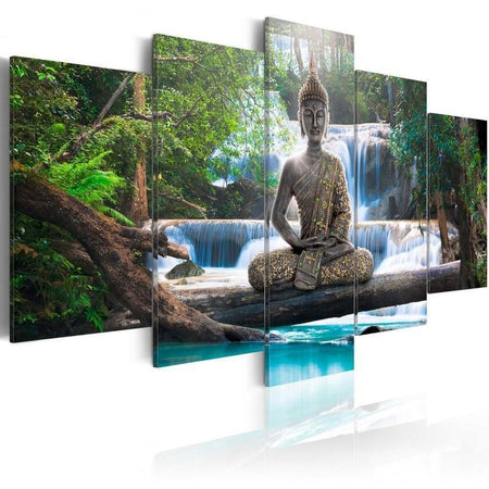 Quadro Buddha e cascata