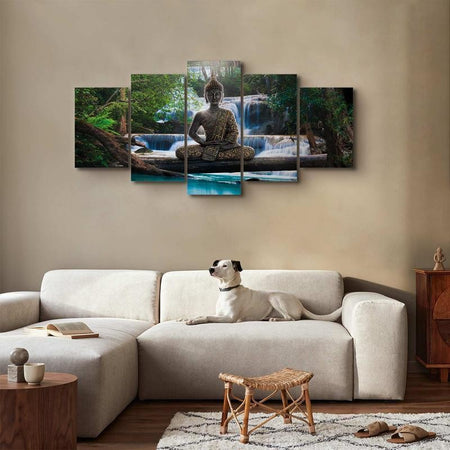 Quadro Buddha e cascata