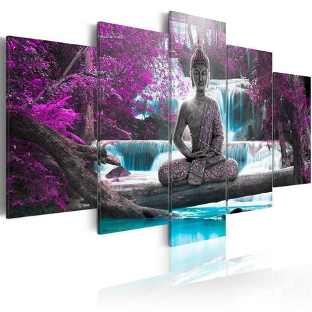 Quadro Cascata e Buddha