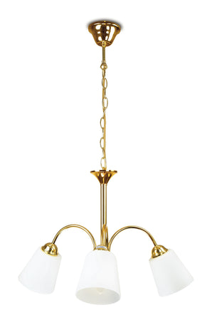 Lampadario sospeso dal design classico color oro 40 watt E14