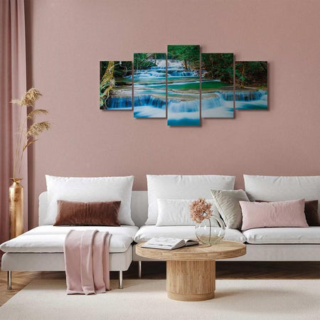 Quadro Cascata azzurra di Kanchanaburi, Thailandia