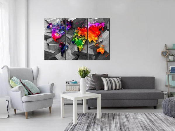 Quadri di sughero Symmetry of the World [Cork Map]