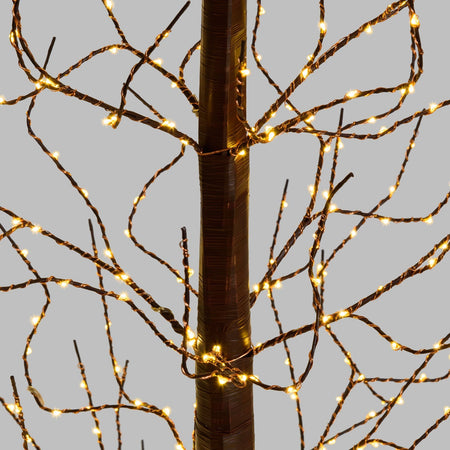 Albero luminoso decorazione natalizia a led luce calda con microled