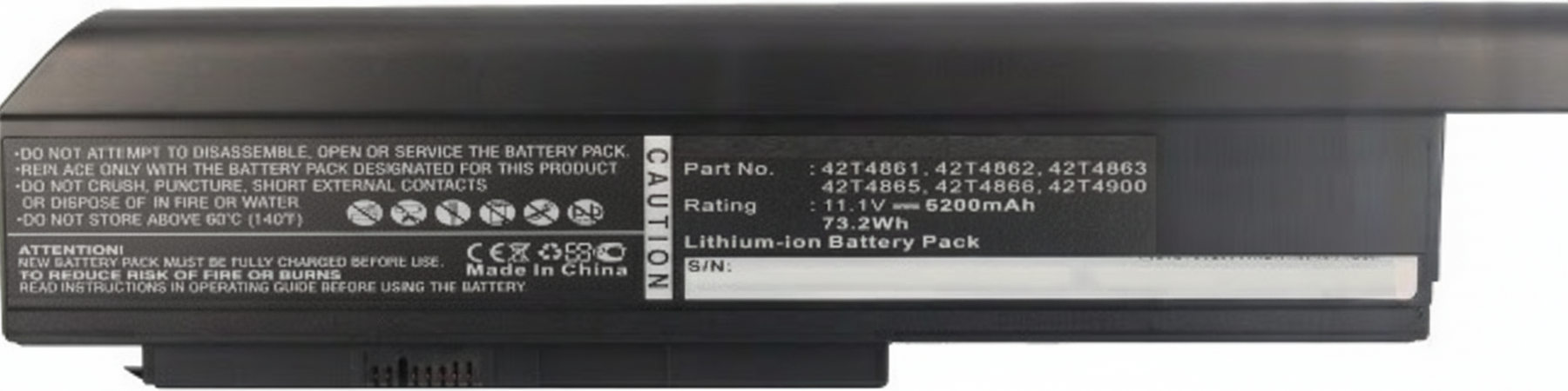 CoreParts - Laptop-Batterie - Lithium-Ionen - 6600 mAh - 73.3 Wh - Schwarz - fr Lenovo ThinkPad X220, X220i