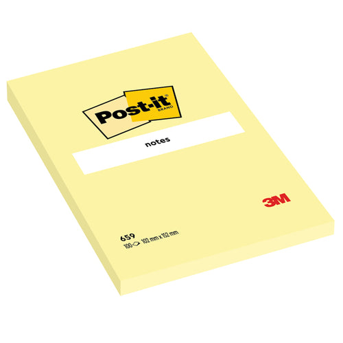 Blocco 100Fg Post-It Giallo Canary 102X152Mm 659