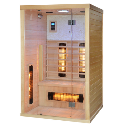Sauna Infrarossi per 2 persone in Legno Hemlock 120x110 Wellness