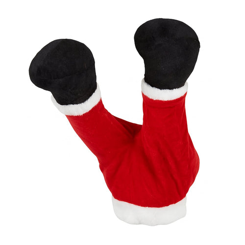 Gambe natalizie a batteria con movimento per decorazioni natalizie