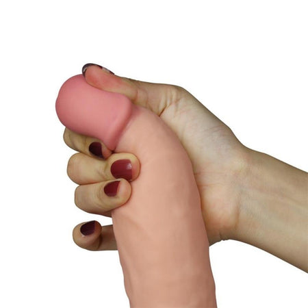 Dildo Realistico con vibrazione Dildo Ultra Soft Dude 7.5" 18 cm