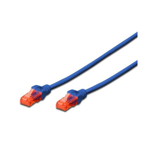 EWENT CAVO PATCH CAT 6 U/UTP 0,5mt BLU.