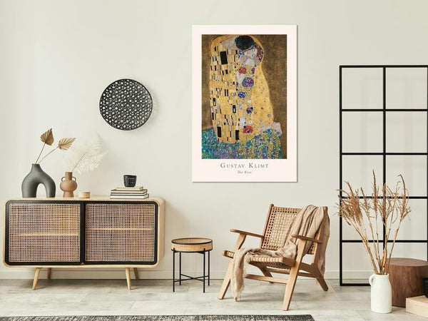 Quadro - Gustav Klimt - The Kiss (1 Part) Vertical