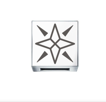 Elements - Elemento Rosa Dei Venti Oro Bianco E Smalto