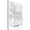 Quadro - Florence Map (1 Part) Vertical