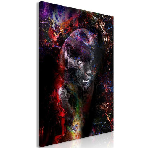 Quadro - Black Jaguar (1 Part) Vertical