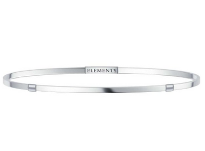 Elements - bracciale Argento bianco misura s