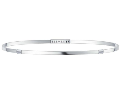 Elements - bracciale Argento bianco misura s