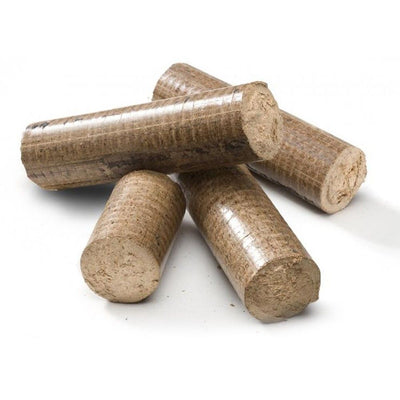 Tronchetti in legno pressato accendi fuoco Eco Brik per stufa e camino 9 kg