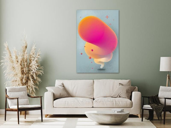 Quadro - Pink Streak (1 Part) Vertical