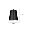 Plafoniera A Faretti 3 Luci Prism Con Coni In Acciaio Nero E Bianco Interno