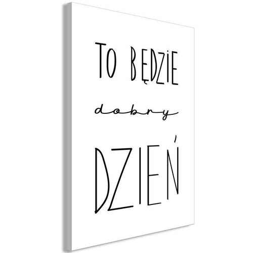 Quadro - Art of Words (1-part) - Inspirational Black Text on White