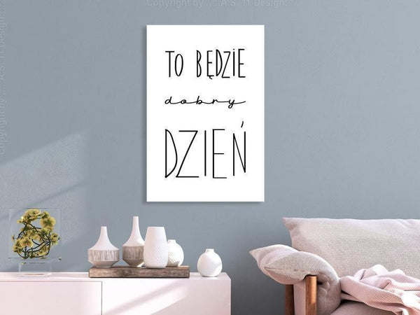 Quadro - Art of Words (1-part) - Inspirational Black Text on White