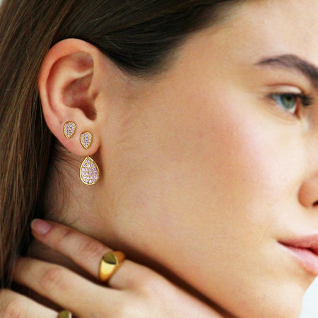 Rue des mille - ORECCHINI ASIMMETRICI DOUBLE DROPS