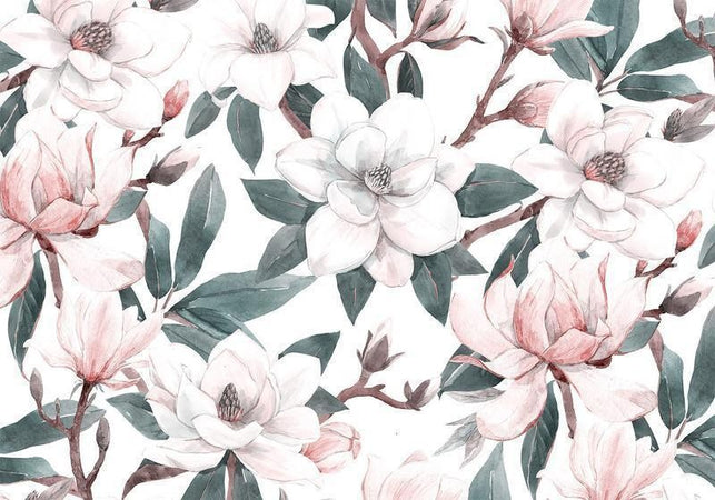 Carta da parati - Watercolor Magnolias - Second Variant