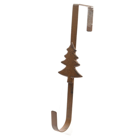 Porta ghirlande in ferro con gancio per porta e balcone h 29 cm