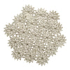 Tovaglietta tonda con foglie decorazione natalizia da 38 cm
