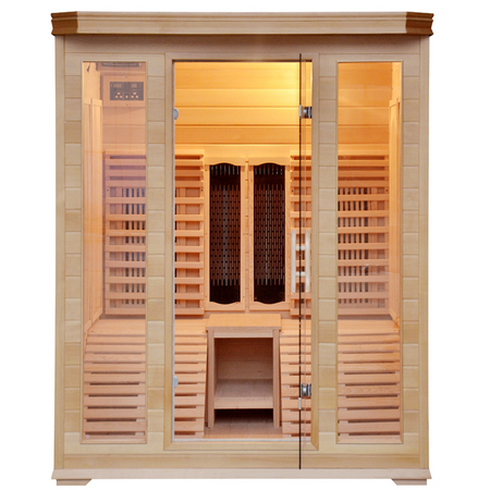 Sauna Infrarossi per 2 persone in Legno Hemlock 150x150 Double