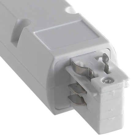 Innesto di colore bianco per binari guida pi cavo di terra