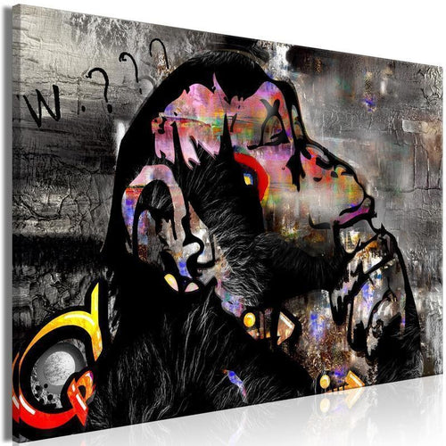 Quadro - Pensive Monkey (1 Part) Wide