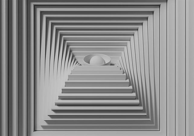 Carta da parati - Quadrangle Depth