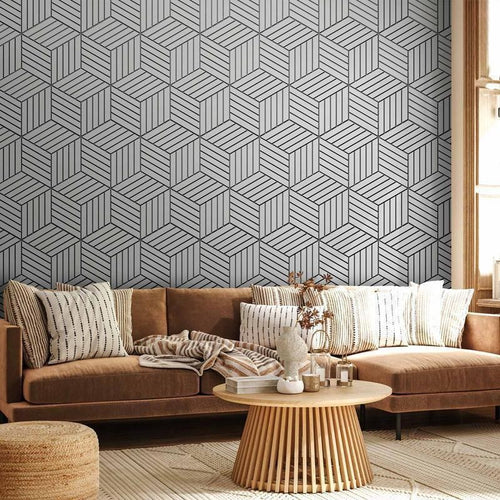 Carta da parati - Hexagons in Detail