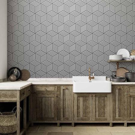 Carta da parati - Hexagons in Detail