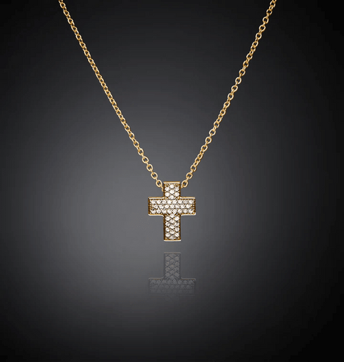 CHIARA FERRAGNI - COLLANA PENDENTE SQUARED CROSS SMALL