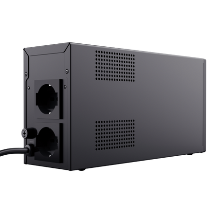 Batteria di Back-up Oxxtron 1000 VA con 2 Prese a Parete Colore Nero