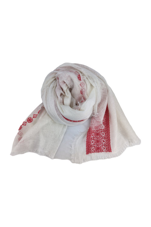 GAYNOR BONGARD Sciarpe Bianco/fucsia da donna